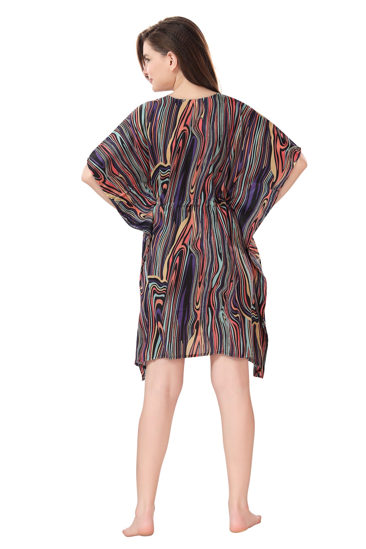 Issa Vibe Multicolor Short Kaftan Beachwear/Loungewear