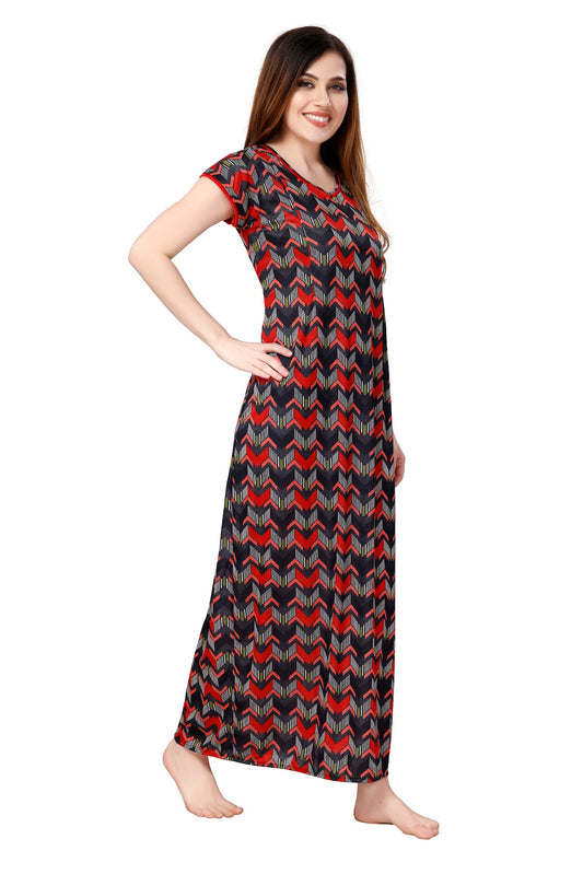 Chevron Feeding Sarina Nighty - Red