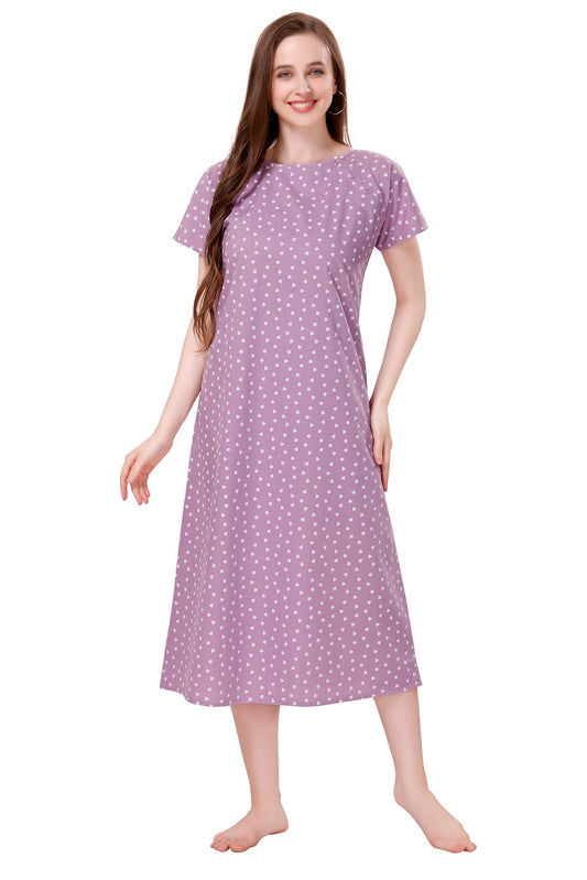 Heart Feeding Nighty - Pink