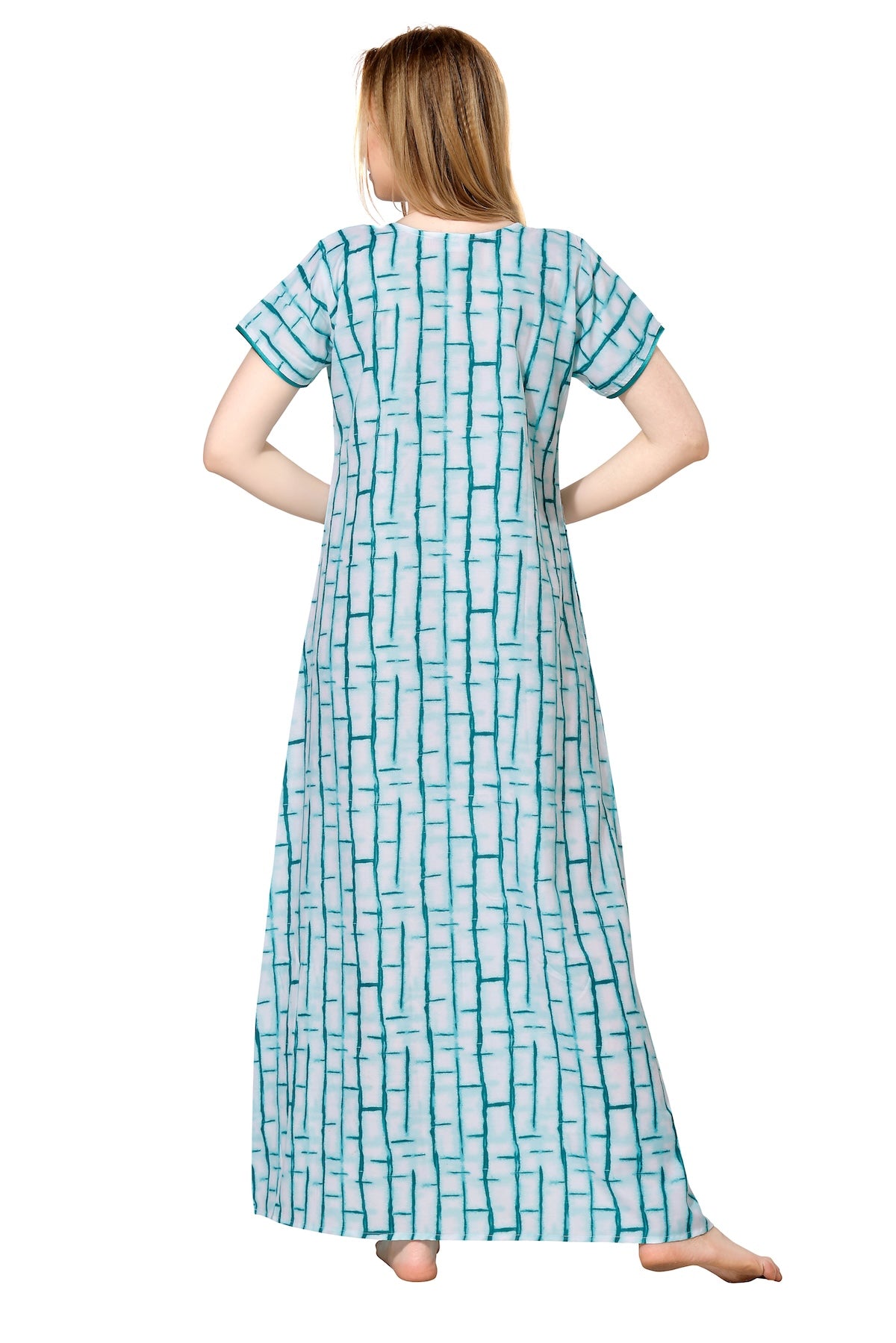 Printed Feeding Nighty - Green