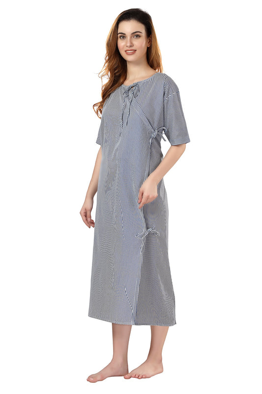 Patient Gown Wrap Around Style - Blue