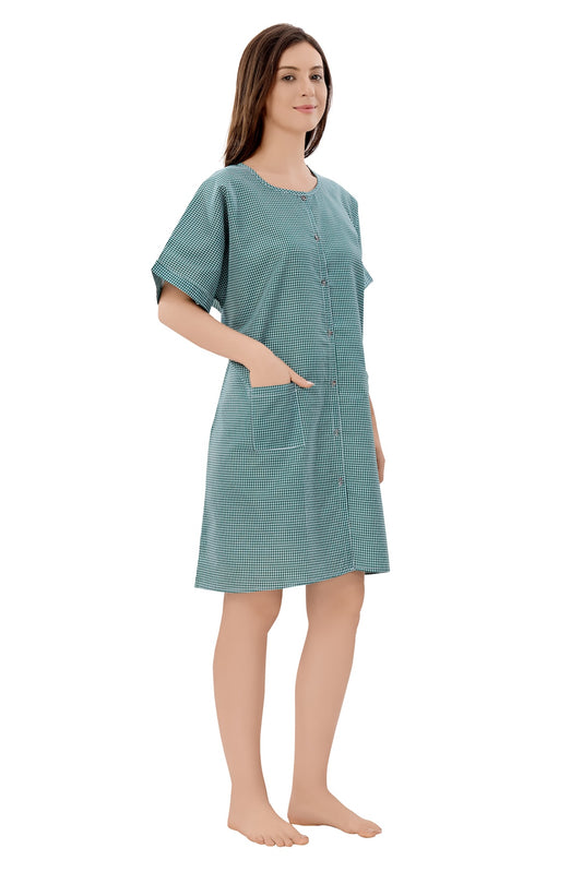 Hospital Patient Gown - Unisex - Green