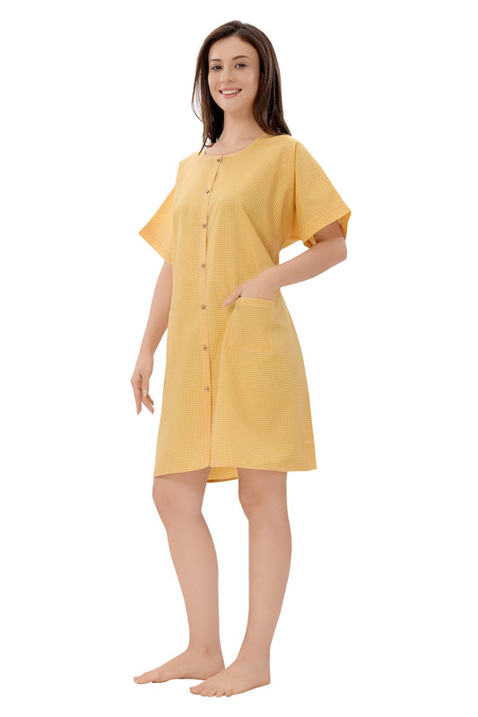 Hospital Patient Gown - Unisex - Yellow