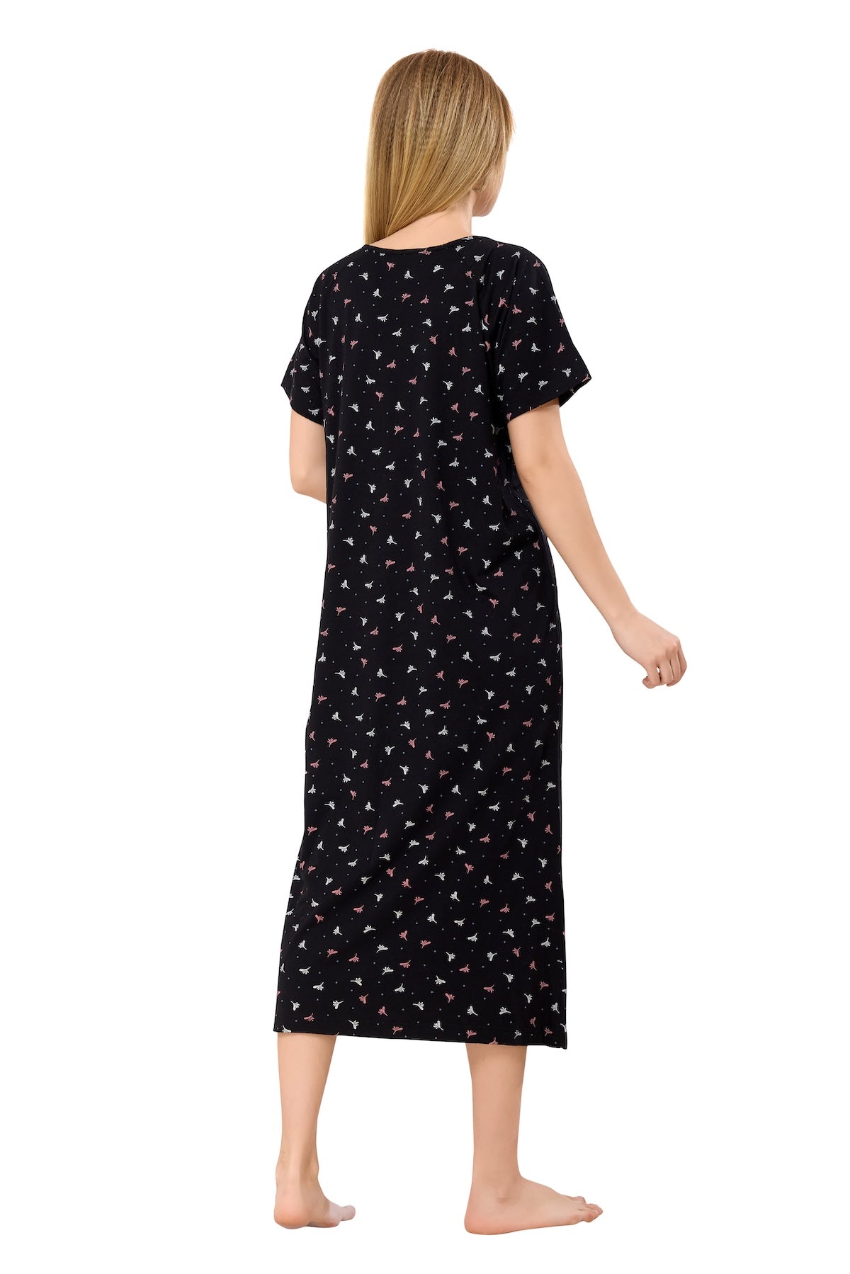 Heart n Star Maternity Dress - Brown