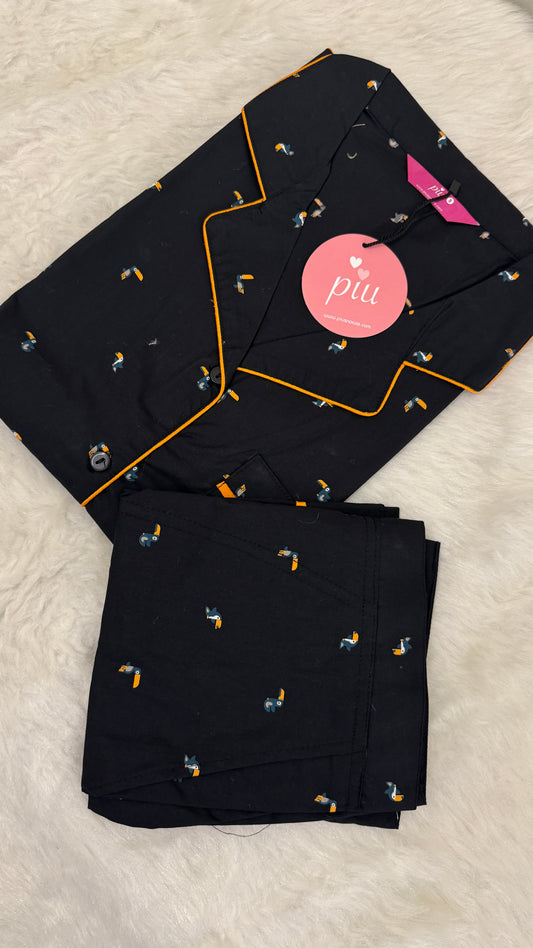 Toucan Print cute Nightsuit Set