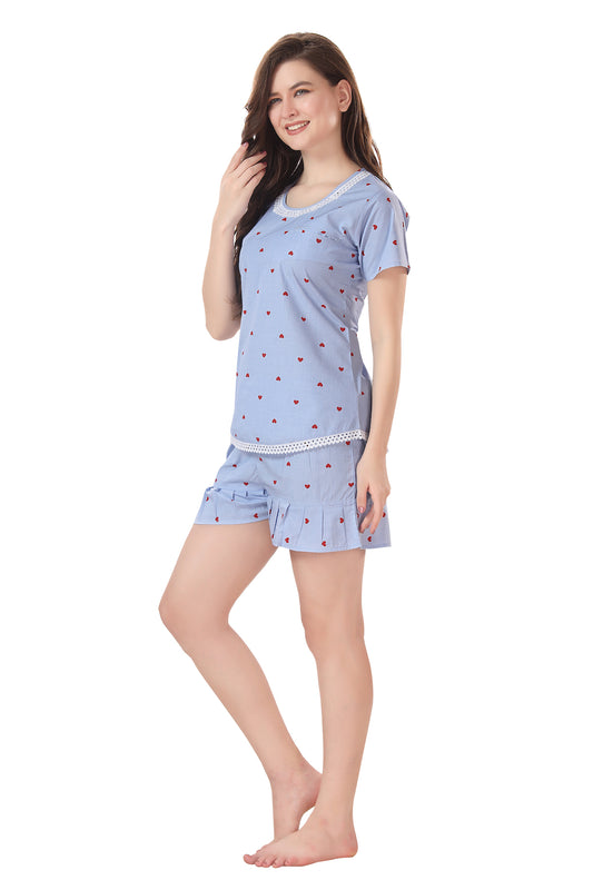 Love Hearts Shorts Set