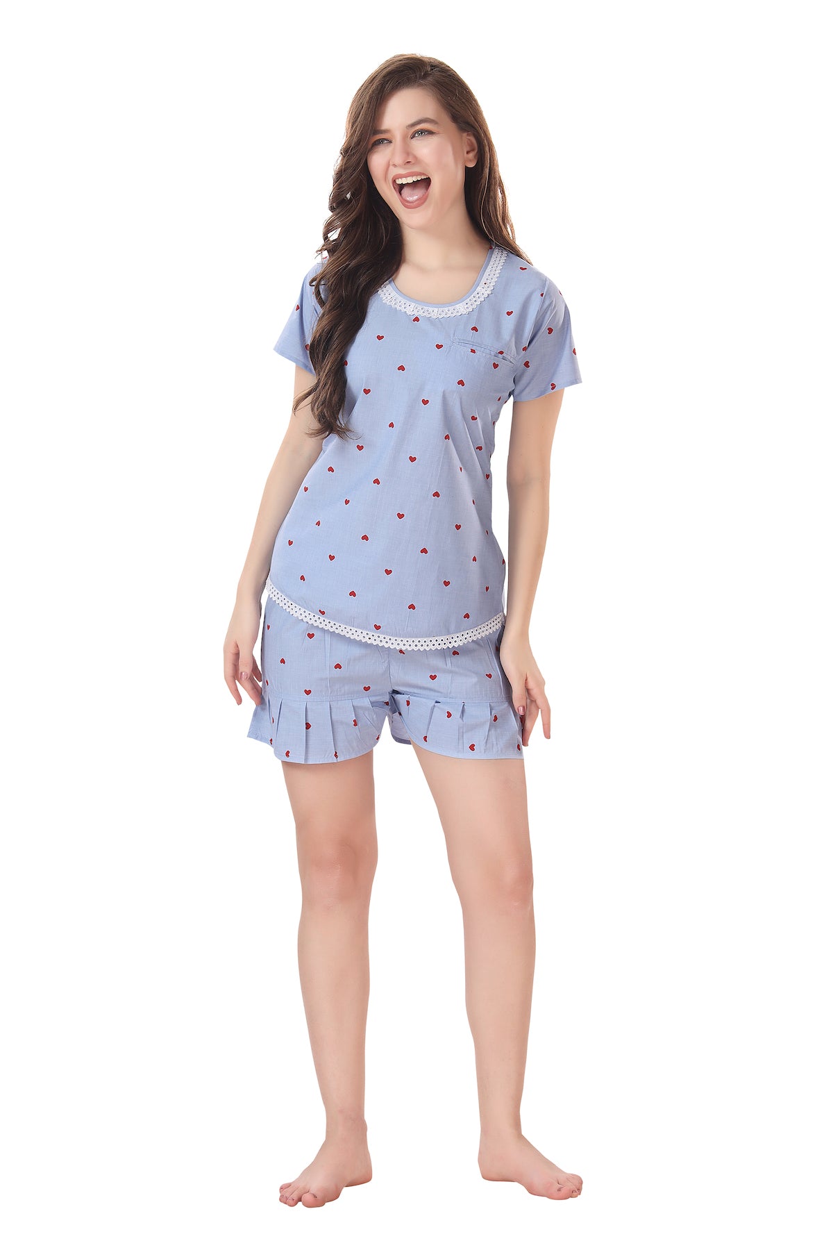 Love Hearts Shorts Set
