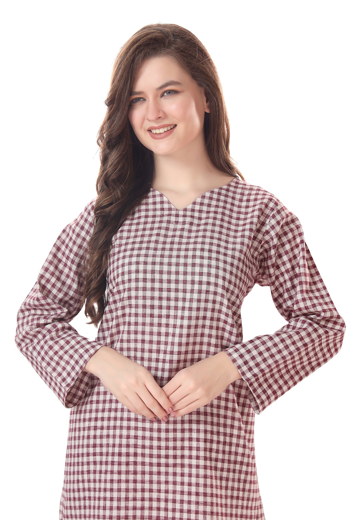 Checkered Purple Coord Set