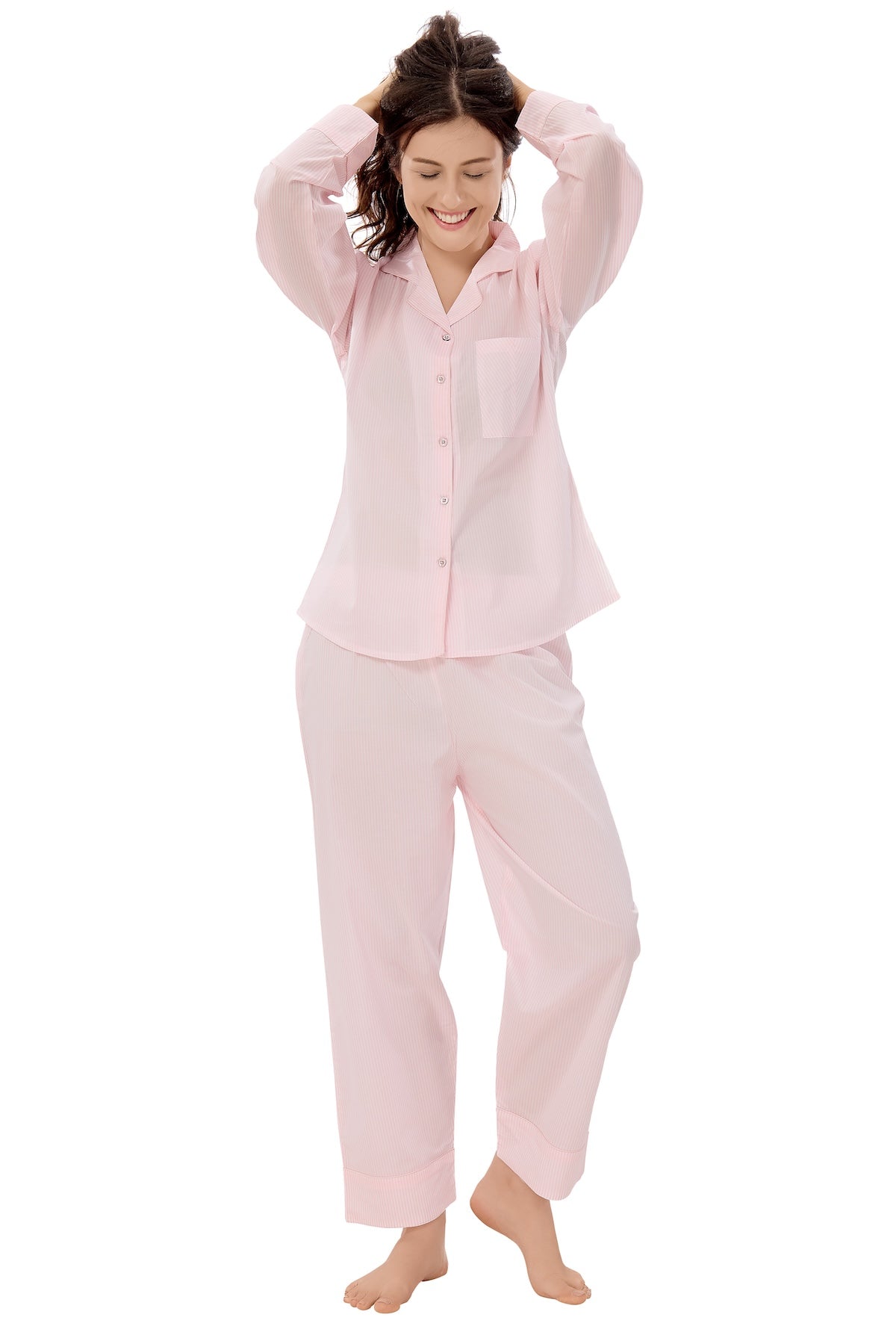 Bosslady Pink Pinstripes Set
