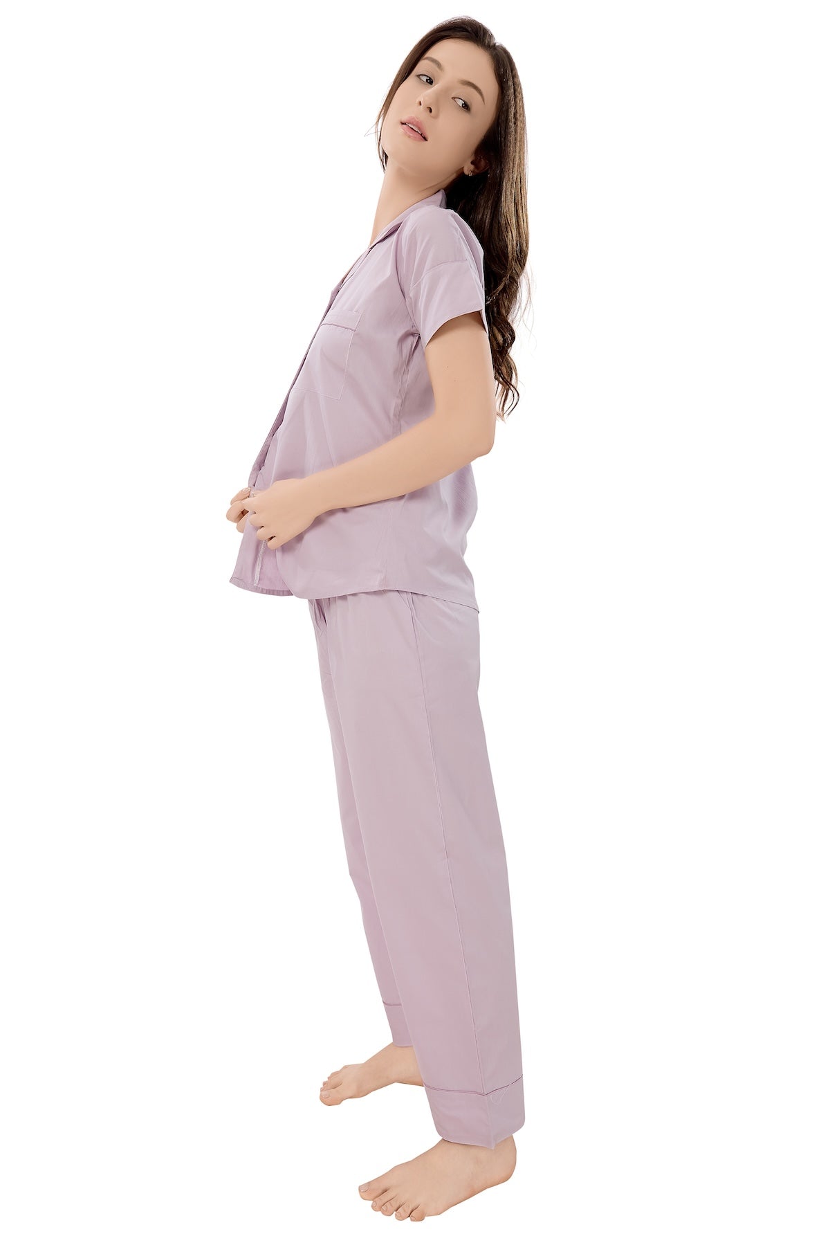 Classic Muave Pajama Set - Half