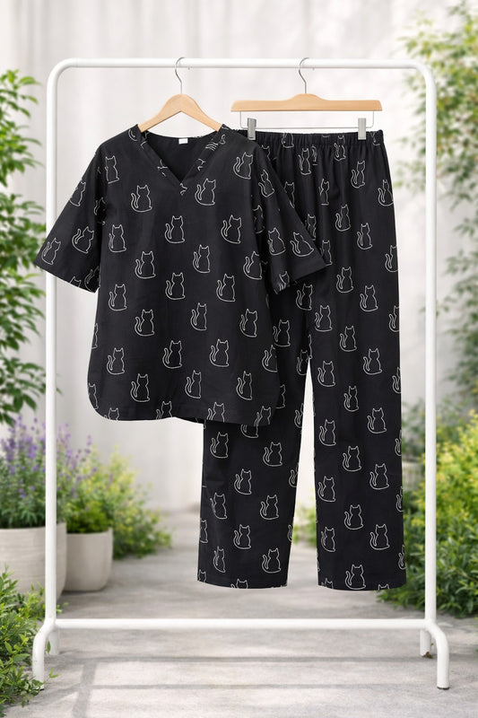 Midnight Meow Lounge Set