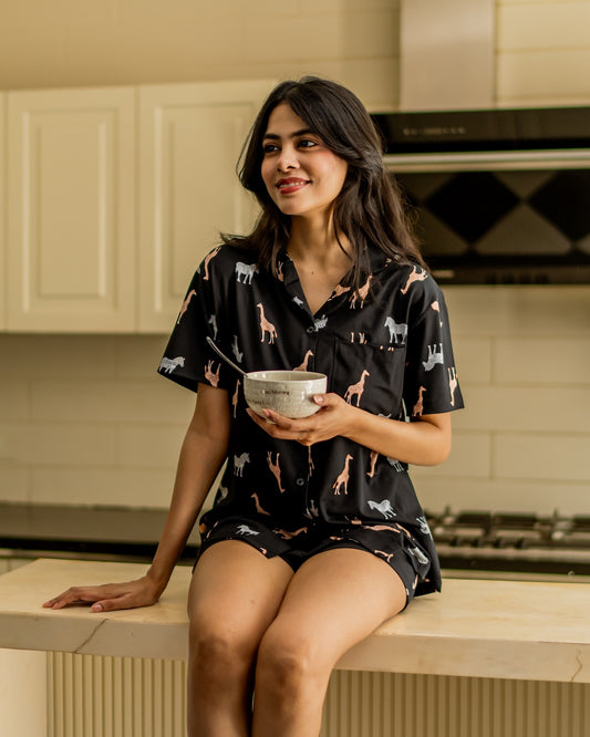 Safari Snooze Shorts Set