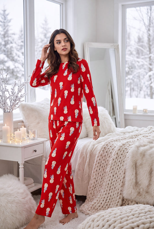 Snowy Cheer Pajama Set