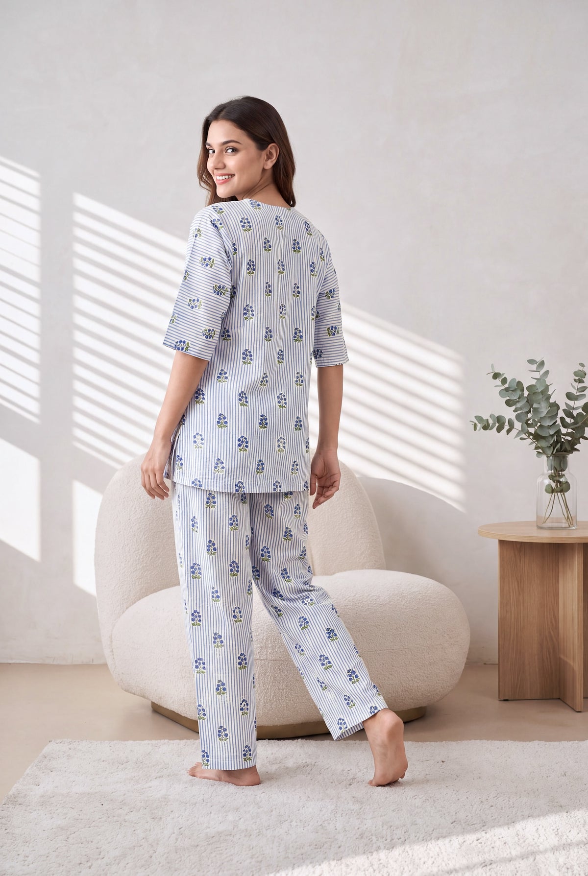 Bluebell Lane Floral-Stripe Coord Set