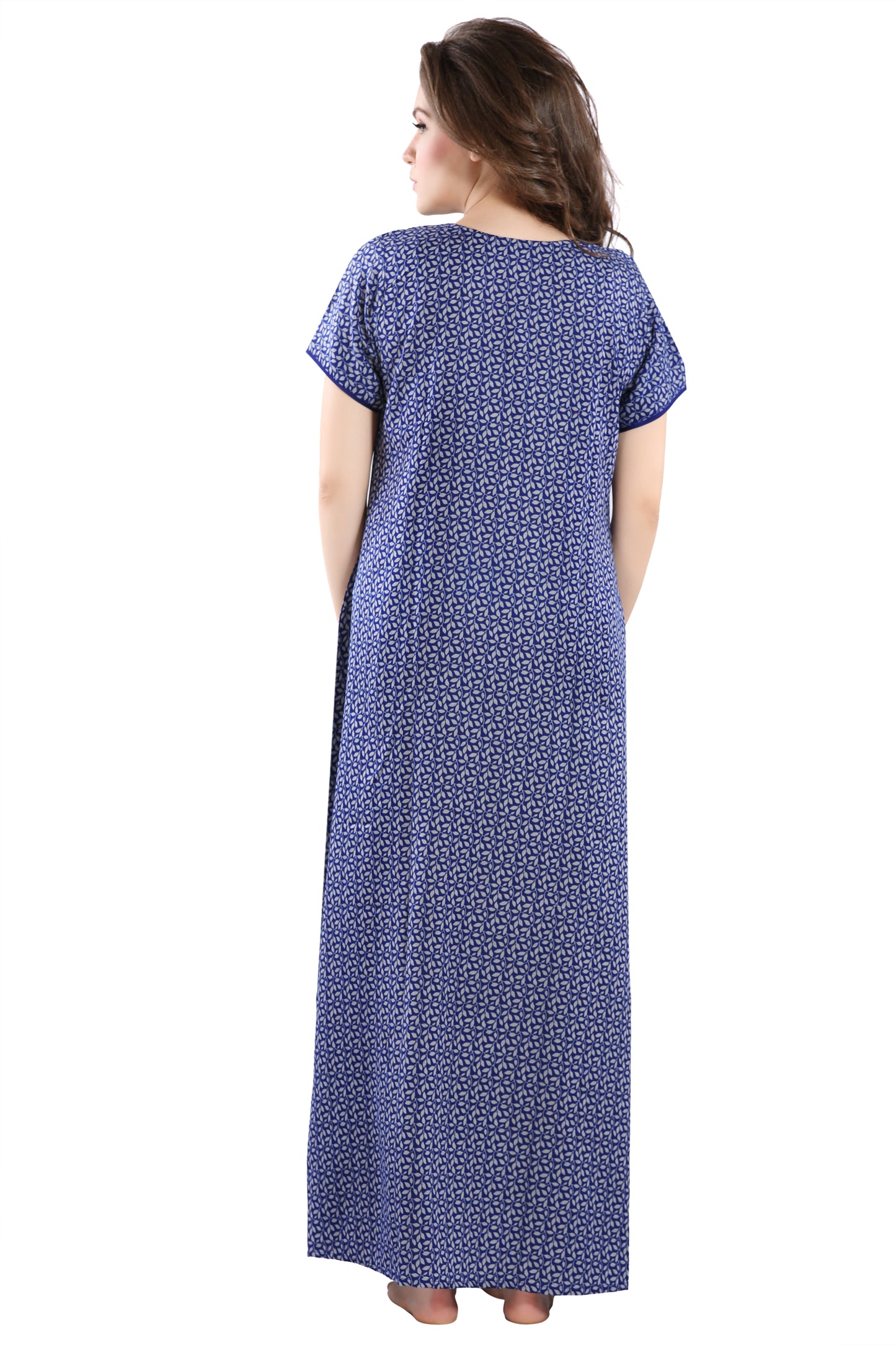 Leaf Printed Feeding Nighty