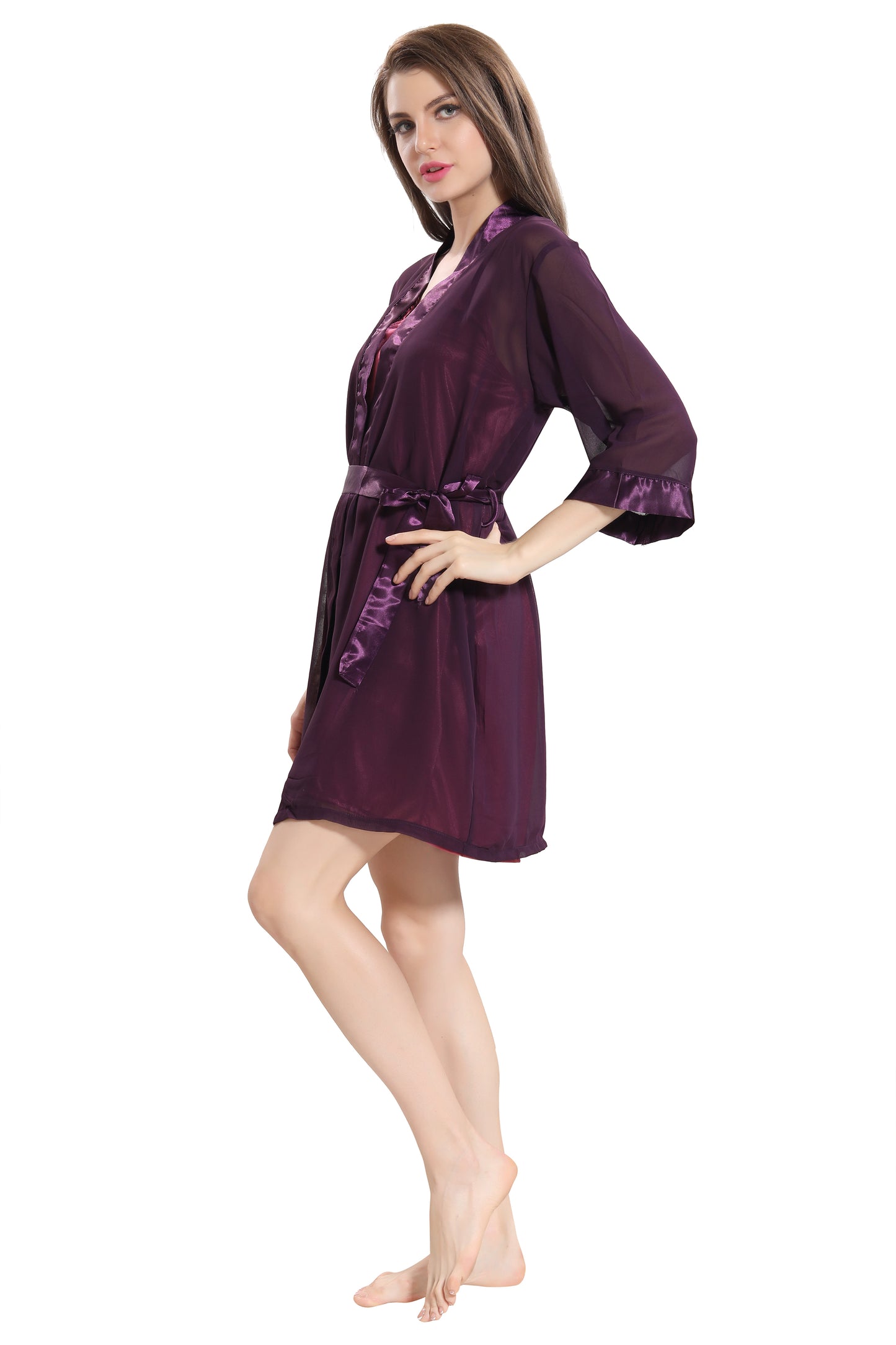 Piu Classic Chiffon Robe