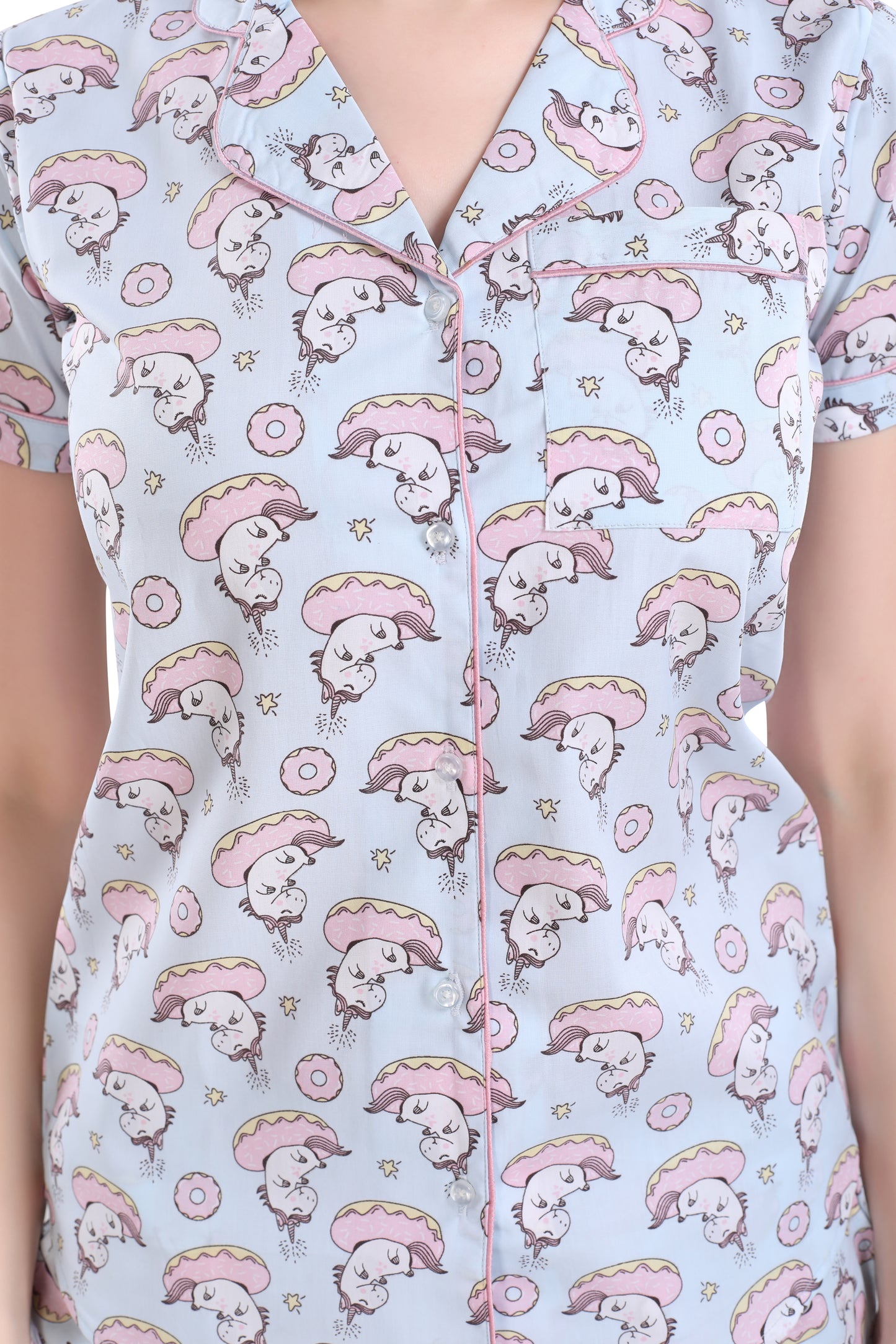 Donut wake the Unicorn Pajama Set