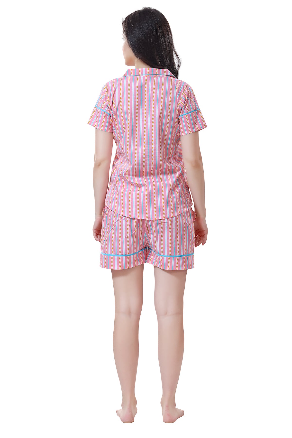 Candy Pinstripe Shorts Set