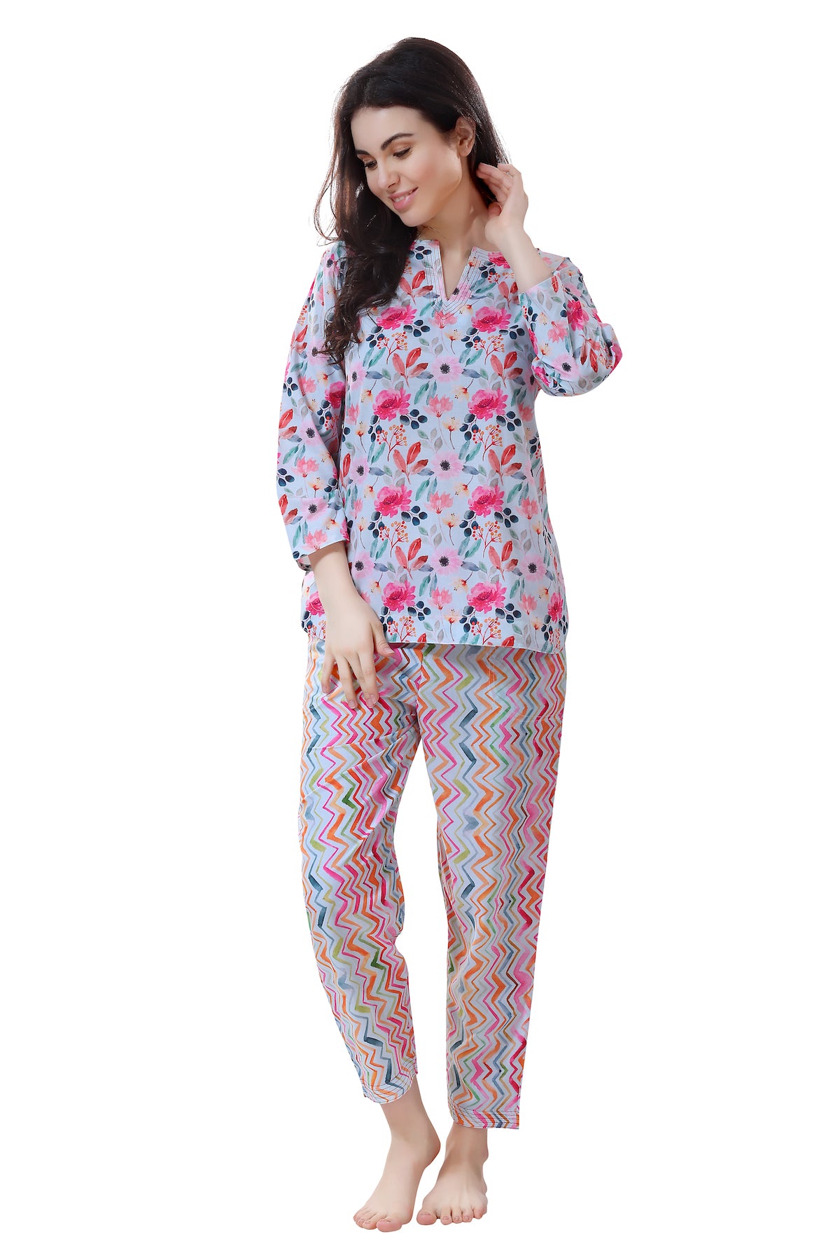 Surreal Soft Printed Pajama Set