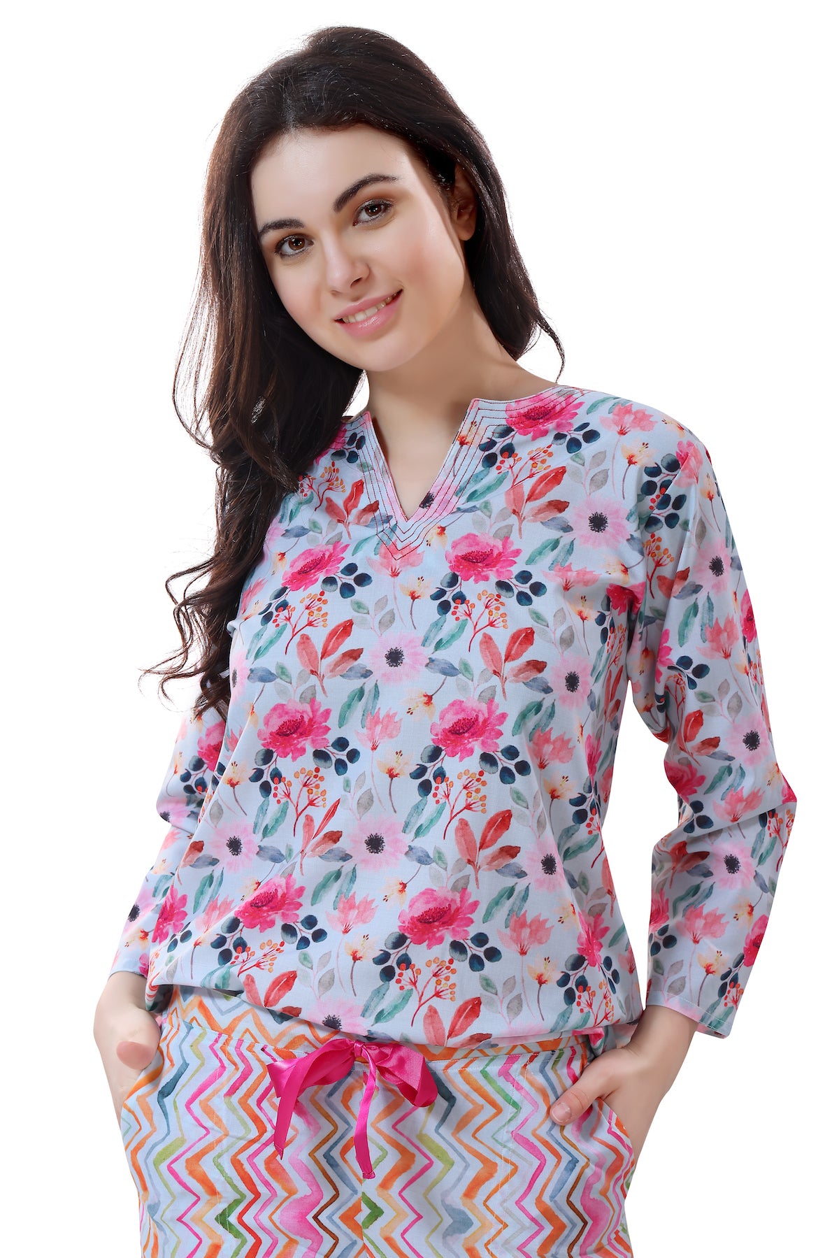 Surreal Soft Printed Pajama Set