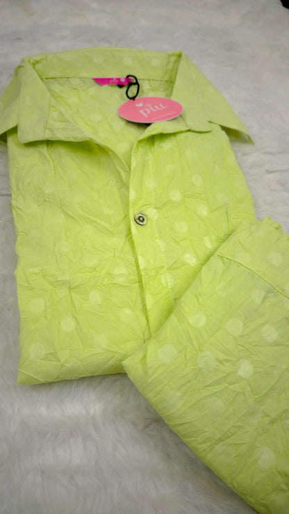 Crushed GREEN Coord Set