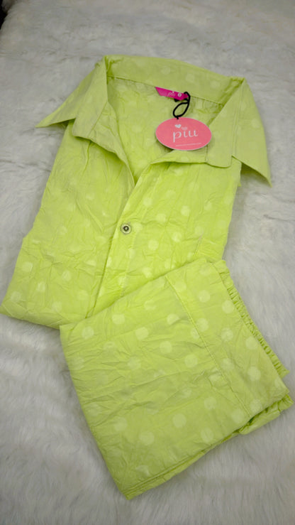 Crushed GREEN Coord Set