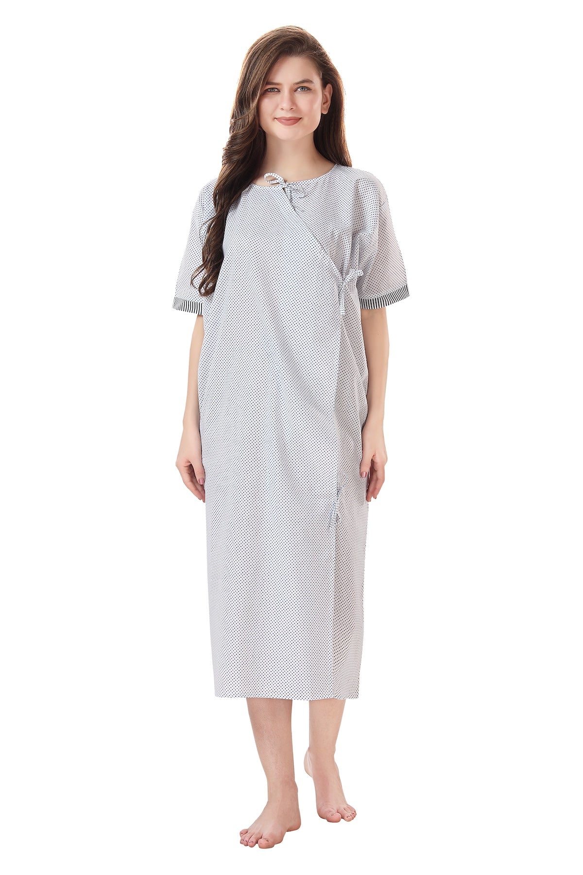 Patient Gown Wrap Around Style - Blue