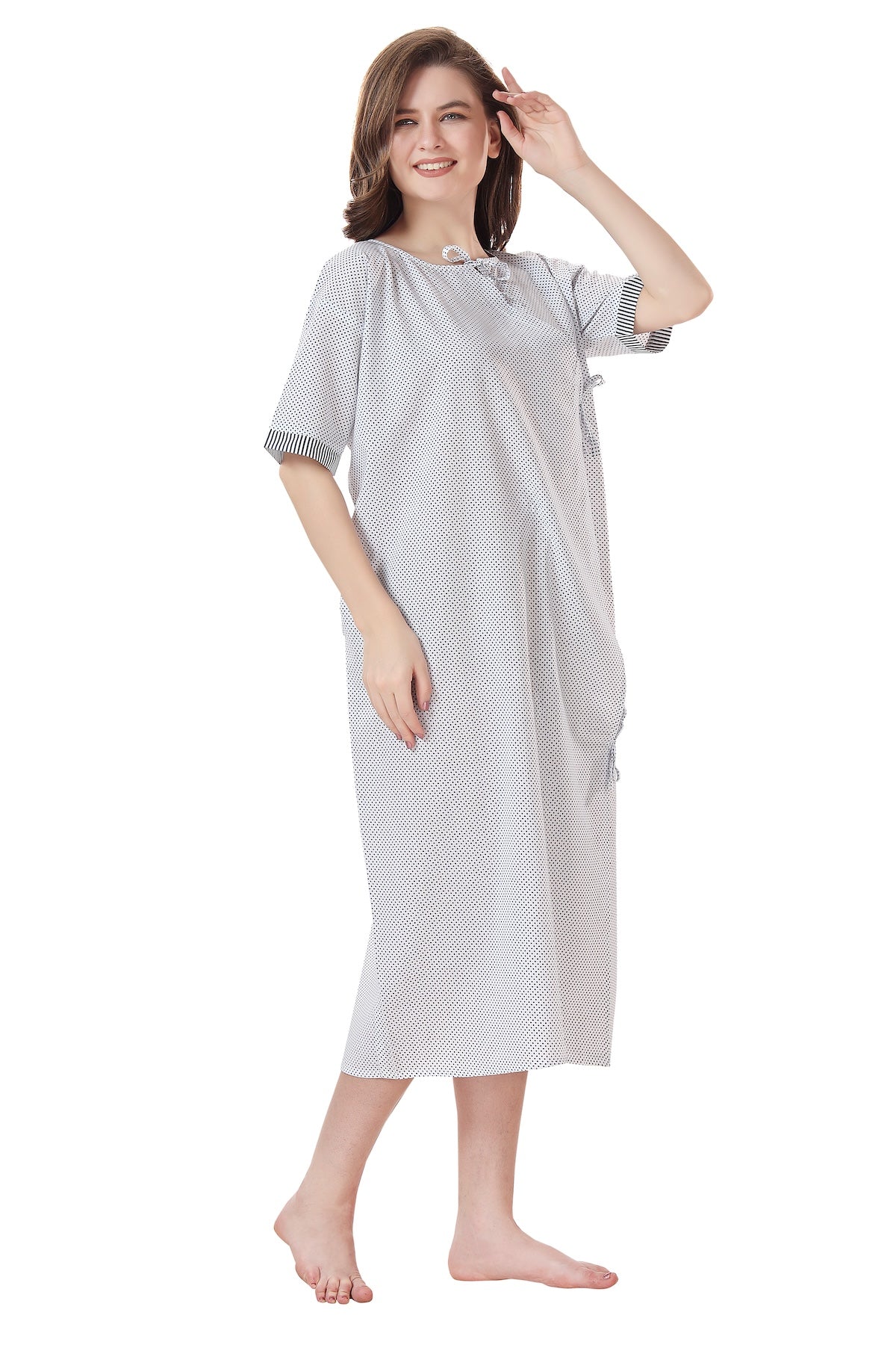 Patient Gown Wrap Around Style - Blue
