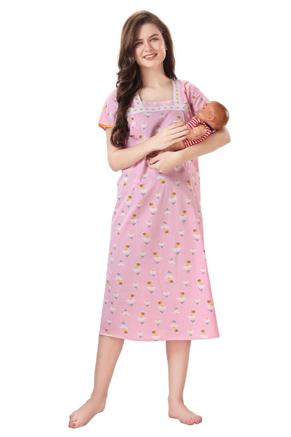 Honey Bee Feeding Nighty Pink