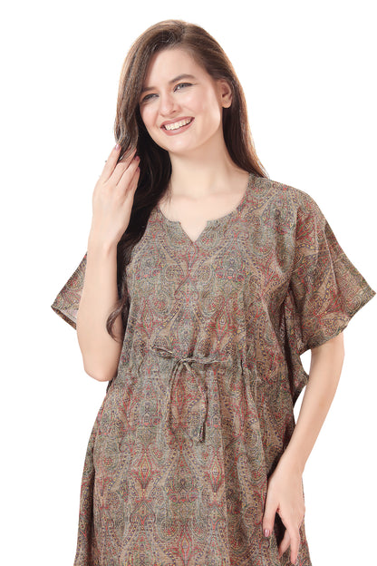 Colorful Bliss Printed Short Kaftan Beachwear/Loungewear