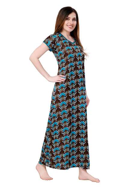 Chevron Feeding Sarina Nighty - Blue