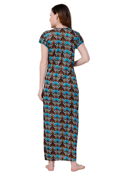 Chevron Feeding Sarina Nighty - Blue