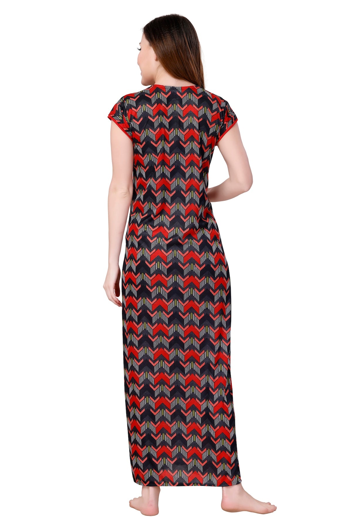 Chevron Feeding Sarina Nighty - Red