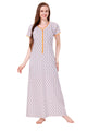 White Summer Cool Night Gown - Yellow
