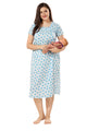Cute Penguin Feeding Nightdress - Blue