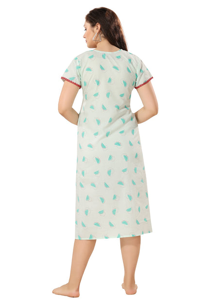 Cute Watermelon Feeding Nightdress - Green