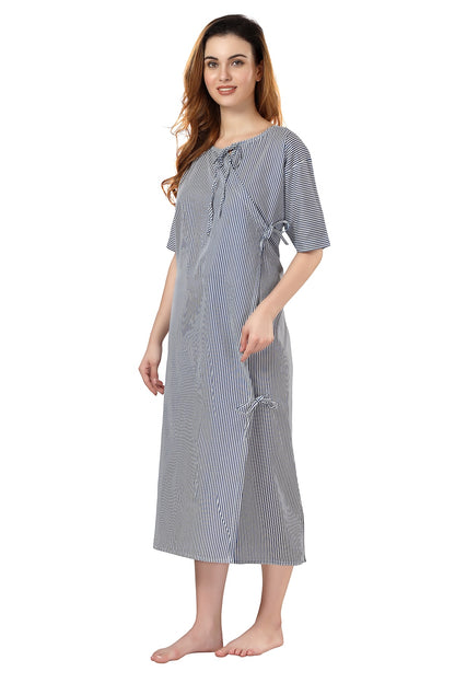 Patient Gown Wrap Around Style - Blue