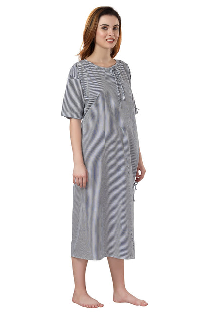 Patient Gown Wrap Around Style - Blue