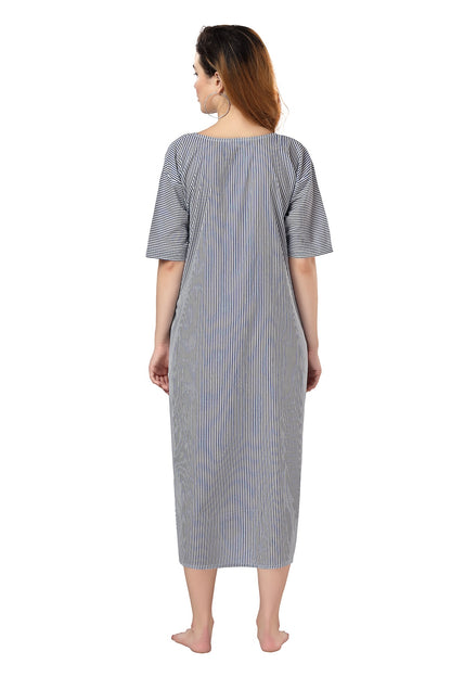 Patient Gown Wrap Around Style - Blue