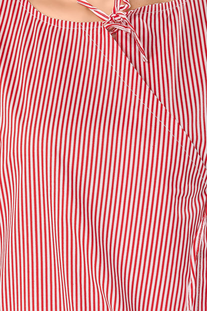 Patient Gown Wrap Around Style - Red