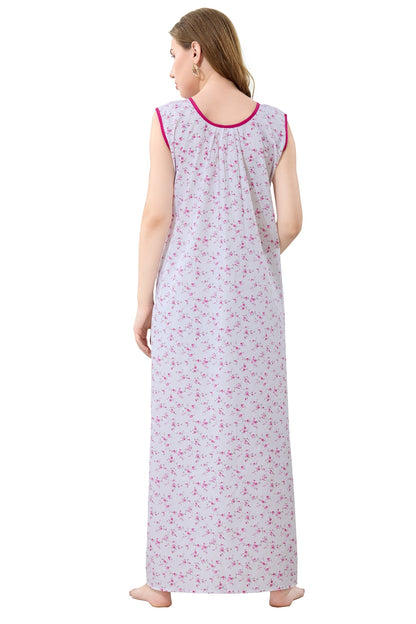 Summer Cool Sleeveless Nighty - Pink