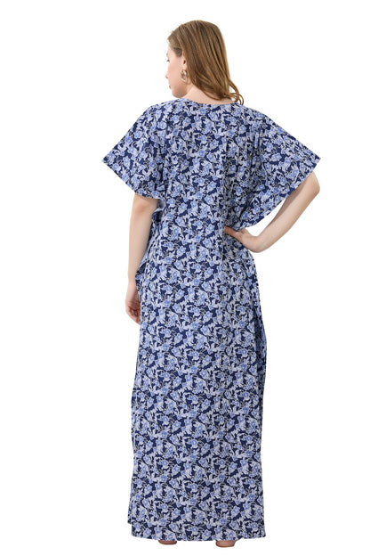Oh so Comfy Feeding Kaftan Dress - Blue
