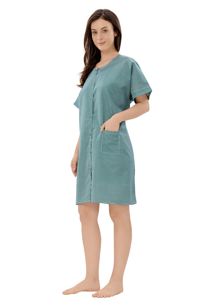 Hospital Patient Gown - Unisex - Green