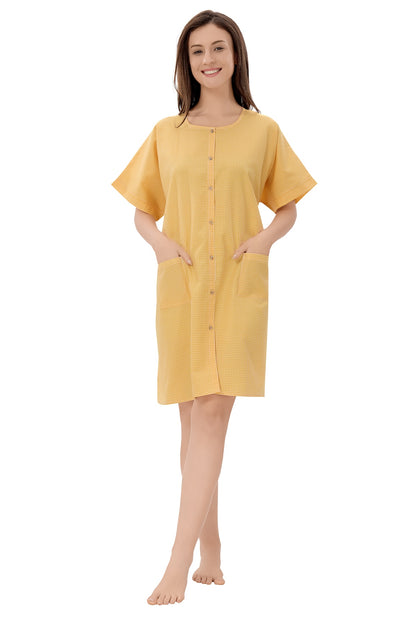 Hospital Patient Gown - Unisex - Yellow