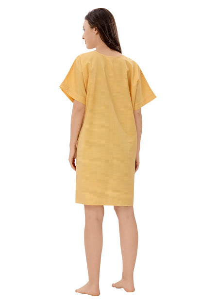 Hospital Patient Gown - Unisex - Yellow
