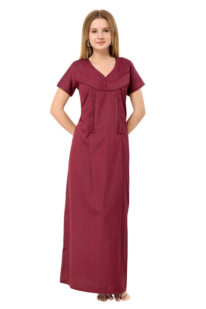 Classic Feeding Nighty - Maroon