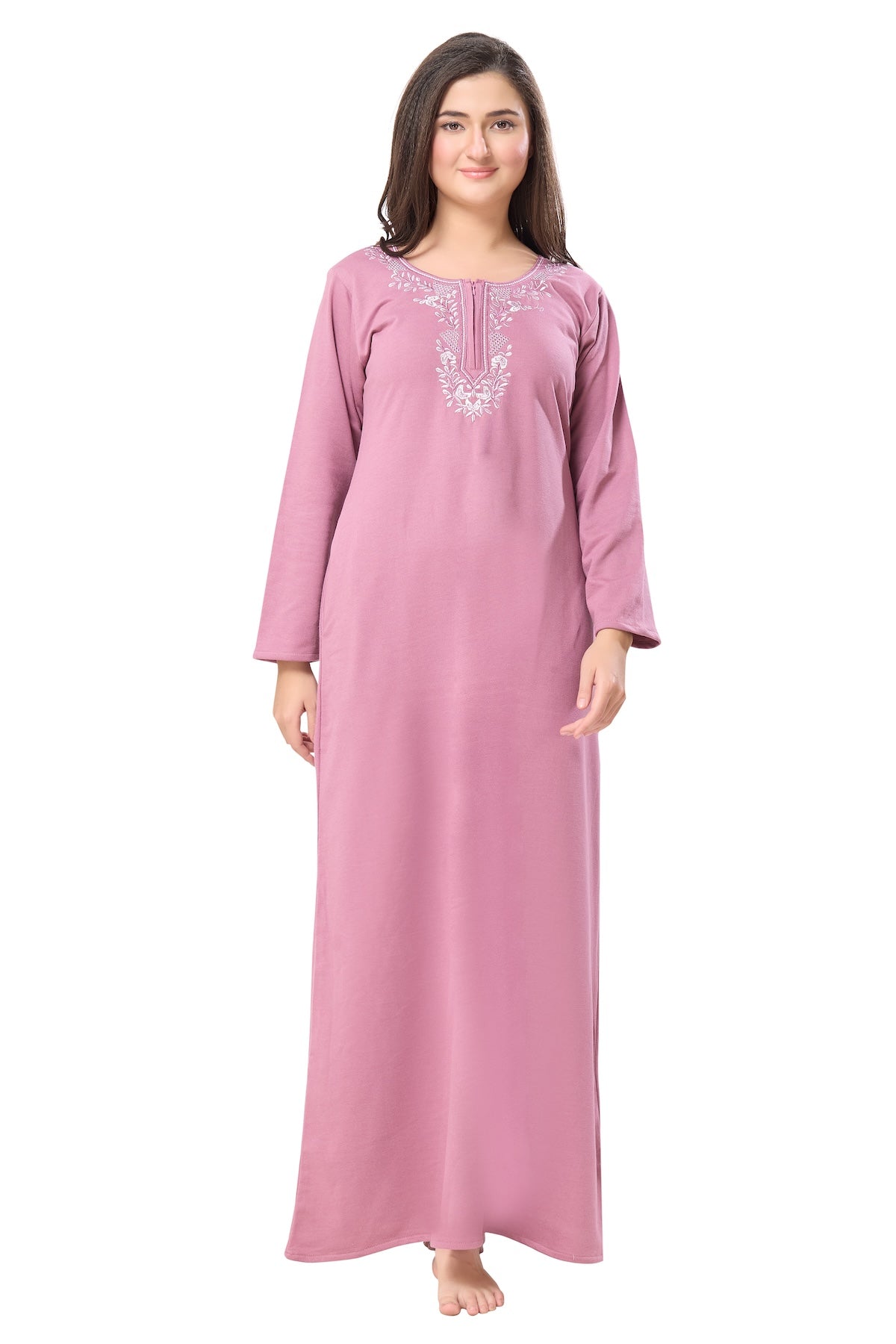 Blush Bloom Embroidered Nightdress