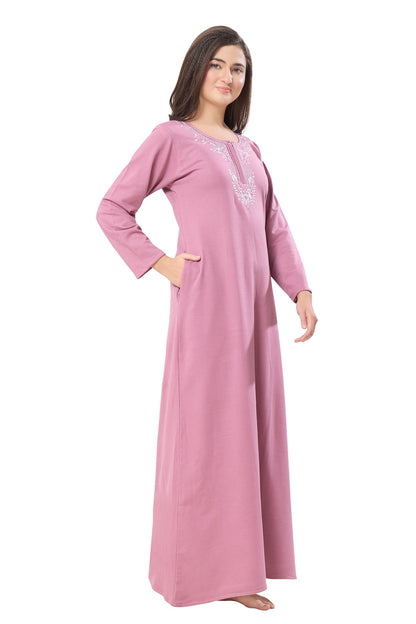 Blush Bloom Embroidered Nightdress