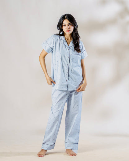 Coastal Calm Nightsuit Set