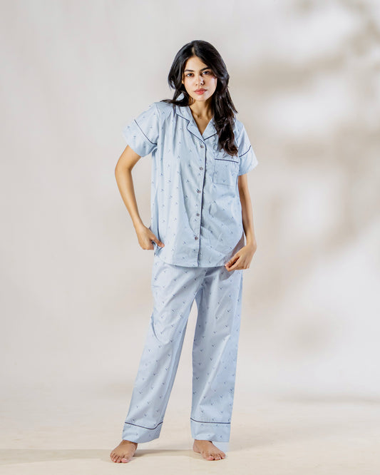 Coastal Calm Nightsuit Set